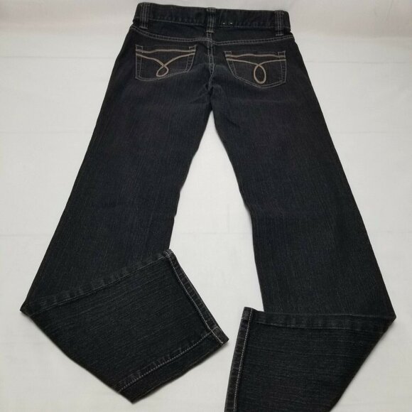 Calvin Klein Jeans women Ankle Skinny Jeans Slim Fit Zipper Fly Black 27/4 - Picture 8 of 9